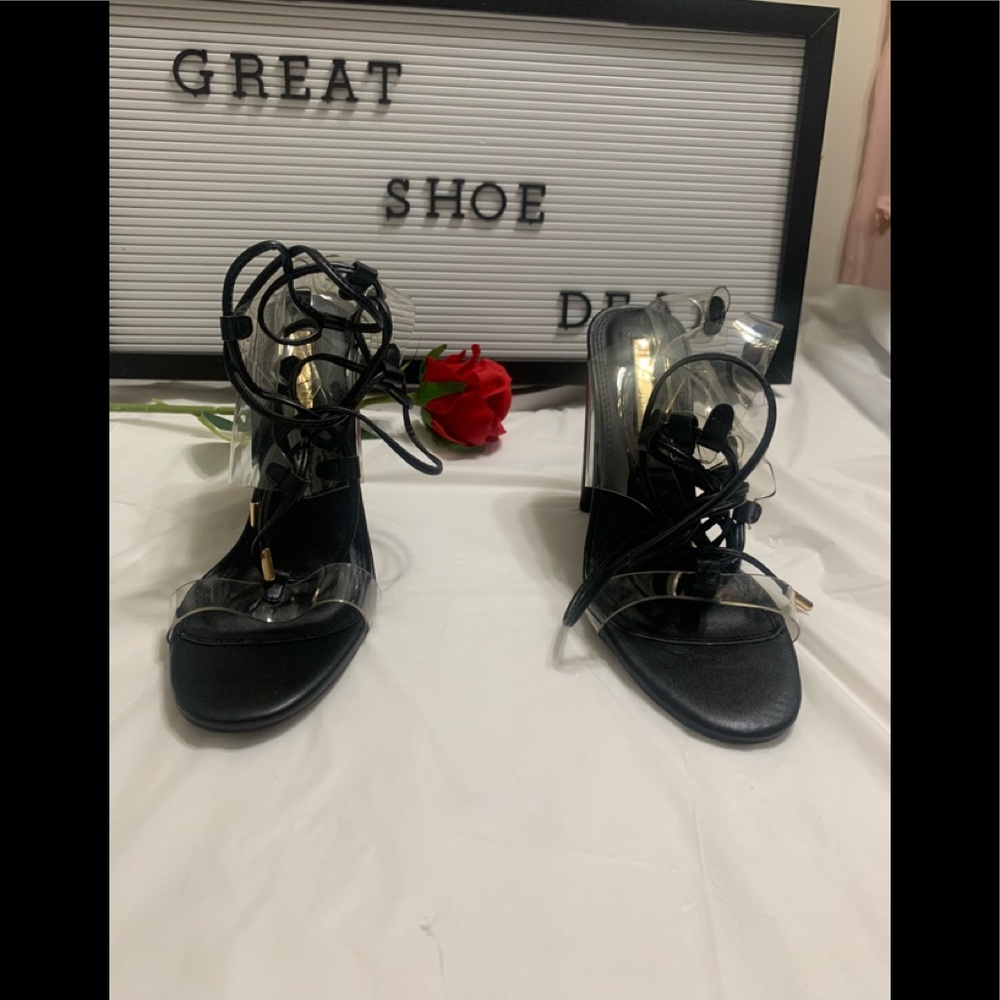 Brand anew Block heel lace up sandal